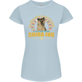 A Shiba Inu Dog Womens Petite Cut T-Shirt Light Blue