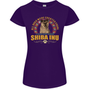 A Shiba Inu Dog Womens Petite Cut T-Shirt Purple