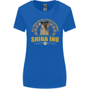 A Shiba Inu Dog Womens Wider Cut T-Shirt Royal Blue
