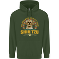A Shih Tzu Dog Childrens Kids Hoodie Forest Green