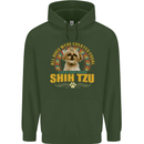 A Shih Tzu Dog Childrens Kids Hoodie Forest Green