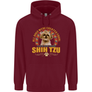 A Shih Tzu Dog Childrens Kids Hoodie Maroon