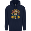 A Shih Tzu Dog Childrens Kids Hoodie Navy Blue