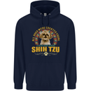 A Shih Tzu Dog Childrens Kids Hoodie Navy Blue