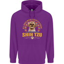 A Shih Tzu Dog Childrens Kids Hoodie Purple