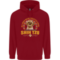 A Shih Tzu Dog Childrens Kids Hoodie Red