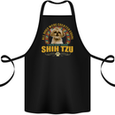 A Shih Tzu Dog Cotton Apron 100% Organic Black