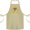 A Shih Tzu Dog Cotton Apron 100% Organic Khaki