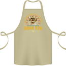 A Shih Tzu Dog Cotton Apron 100% Organic Khaki