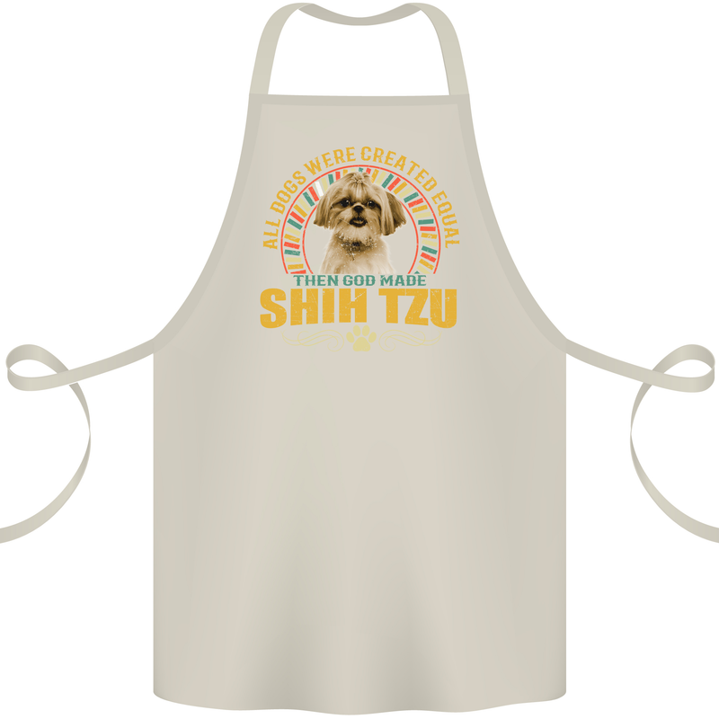 A Shih Tzu Dog Cotton Apron 100% Organic Natural