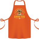 A Shih Tzu Dog Cotton Apron 100% Organic Orange