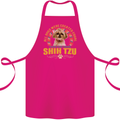 A Shih Tzu Dog Cotton Apron 100% Organic Pink