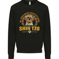 A Shih Tzu Dog Kids Sweatshirt Jumper Black