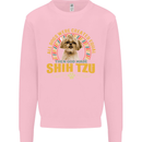 A Shih Tzu Dog Kids Sweatshirt Jumper Light Pink