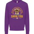 A Shih Tzu Dog Kids Sweatshirt Jumper Purple