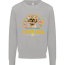 A Shih Tzu Dog Kids Sweatshirt Jumper Sports Grey