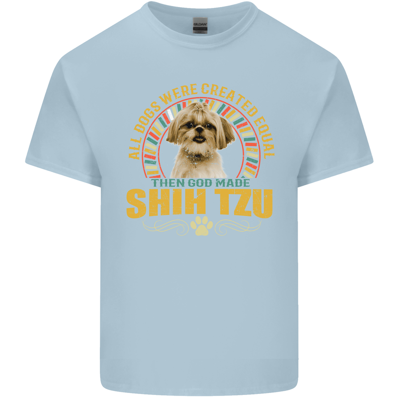 A Shih Tzu Dog Kids T-Shirt Childrens Light Blue