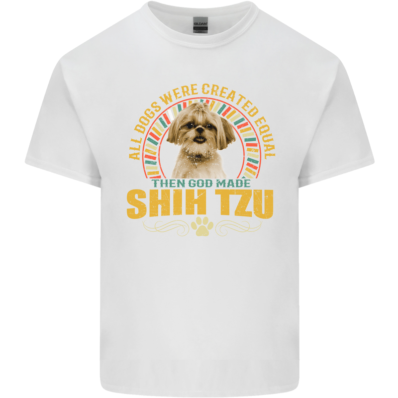 A Shih Tzu Dog Kids T-Shirt Childrens White