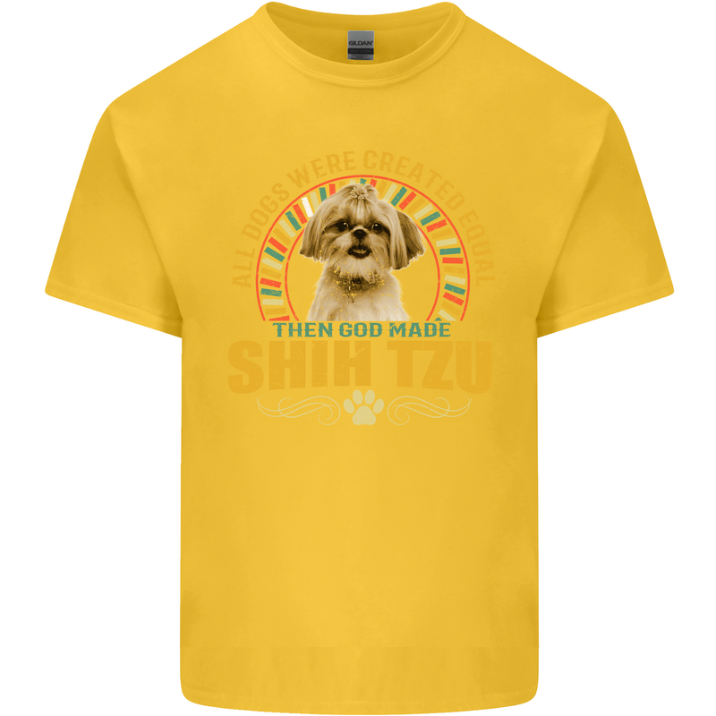 A Shih Tzu Dog Kids T-Shirt Childrens Yellow