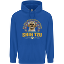A Shih Tzu Dog Mens 80% Cotton Hoodie Royal Blue
