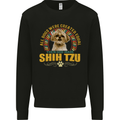 A Shih Tzu Dog Mens Sweatshirt Jumper Black