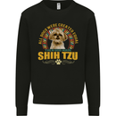 A Shih Tzu Dog Mens Sweatshirt Jumper Black