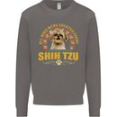 A Shih Tzu Dog Mens Sweatshirt Jumper Charcoal