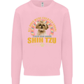 A Shih Tzu Dog Mens Sweatshirt Jumper Light Pink