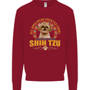 A Shih Tzu Dog Mens Sweatshirt Jumper Red