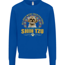 A Shih Tzu Dog Mens Sweatshirt Jumper Royal Blue