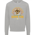 A Shih Tzu Dog Mens Sweatshirt Jumper Sports Grey