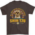 A Shih Tzu Dog Mens T-Shirt 100% Cotton Dark Chocolate