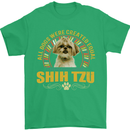 A Shih Tzu Dog Mens T-Shirt 100% Cotton Irish Green