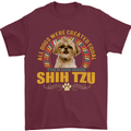 A Shih Tzu Dog Mens T-Shirt 100% Cotton Maroon