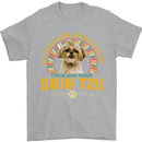 A Shih Tzu Dog Mens T-Shirt 100% Cotton Sports Grey