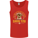 A Shih Tzu Dog Mens Vest Tank Top Red