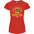 A Shih Tzu Dog Womens Petite Cut T-Shirt Red