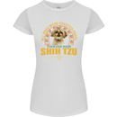 A Shih Tzu Dog Womens Petite Cut T-Shirt White