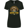 A Shih Tzu Dog Womens Wider Cut T-Shirt Black