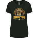 A Shih Tzu Dog Womens Wider Cut T-Shirt Black