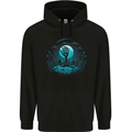 A Skeleton Hand Rising From a Graveyard Mens 80% Cotton Hoodie Black