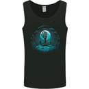 A Skeleton Hand Rising From a Graveyard Mens Vest Tank Top Black