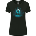 A Skeleton Hand Rising From a Graveyard Womens Wider Cut T-Shirt Black