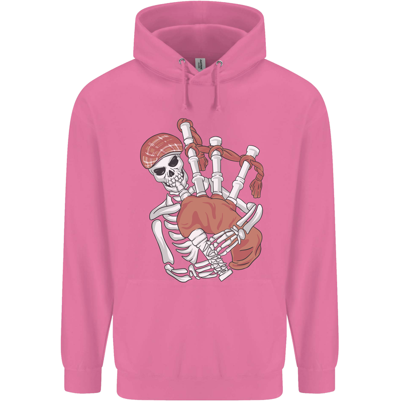 A Skeleton Playing the Bagpipes Childrens Kids Hoodie Azalea