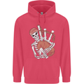 A Skeleton Playing the Bagpipes Childrens Kids Hoodie Heliconia