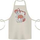 A Skeleton Playing the Bagpipes Cotton Apron 100% Organic Natural