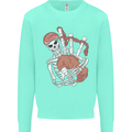 A Skeleton Playing the Bagpipes Kids Sweatshirt Jumper Peppermint