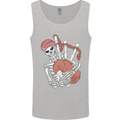 A Skeleton Playing the Bagpipes Mens Vest Tank Top Sports Grey