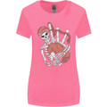 A Skeleton Playing the Bagpipes Womens Wider Cut T-Shirt Azalea