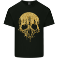 A Skull Dripping in Gold Kids T-Shirt Childrens Black